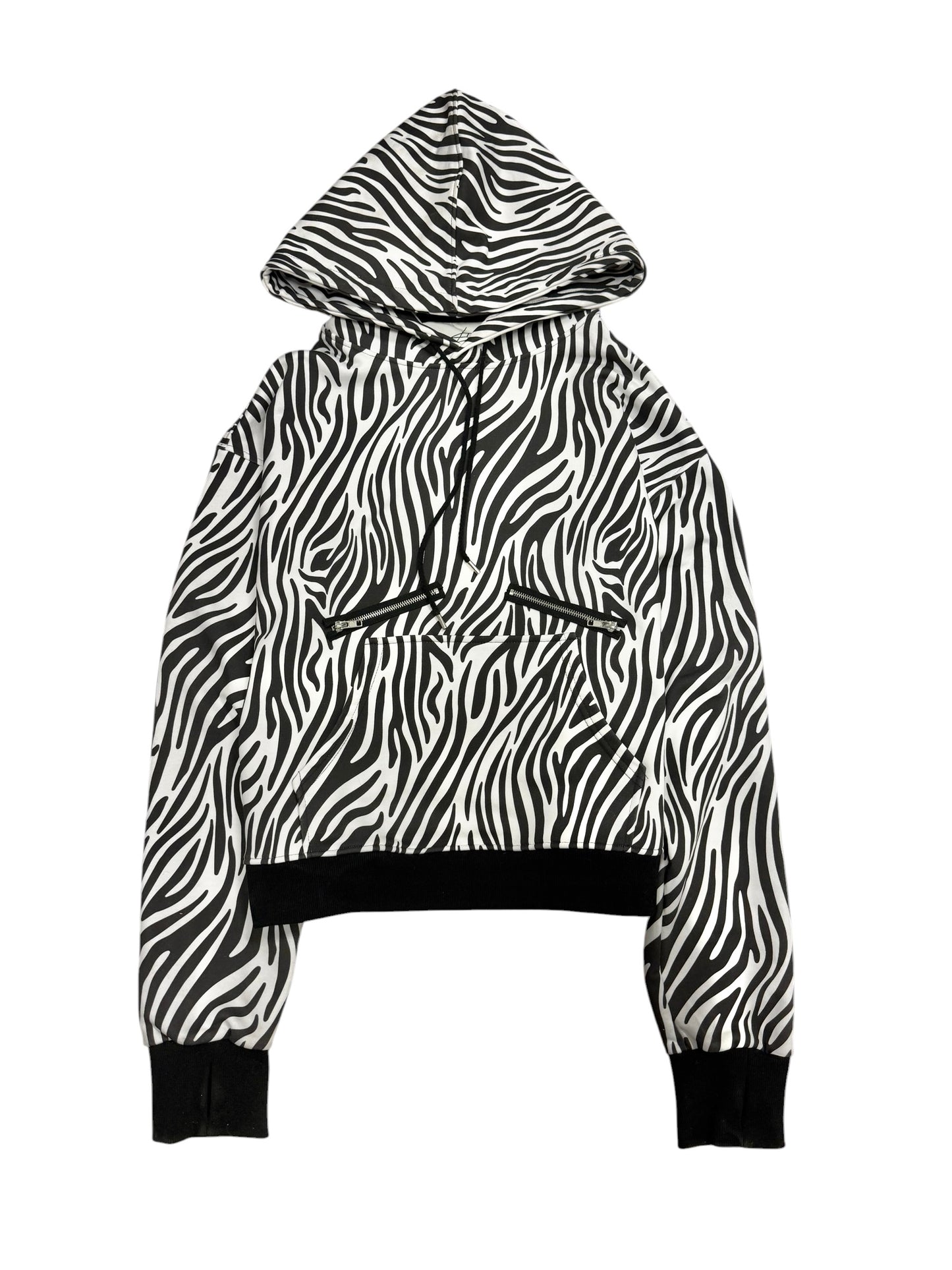 Zebra pattern hoodie