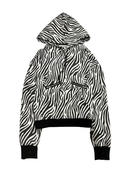 Zebra pattern hoodie